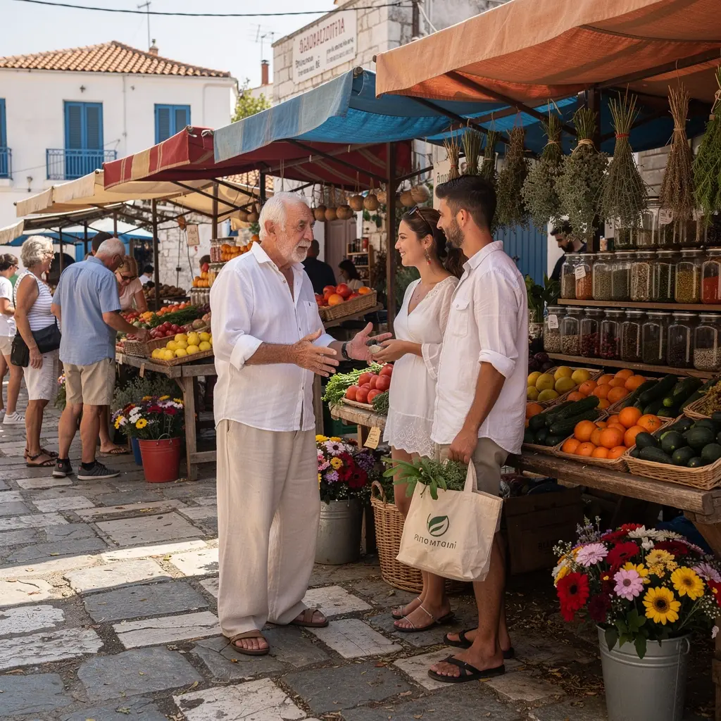 Φωτογραφία ενός ήσυχου χώρου διαλογισμού ανάμεσα σε βότανα και φυσικά στοιχεία της φύσης.